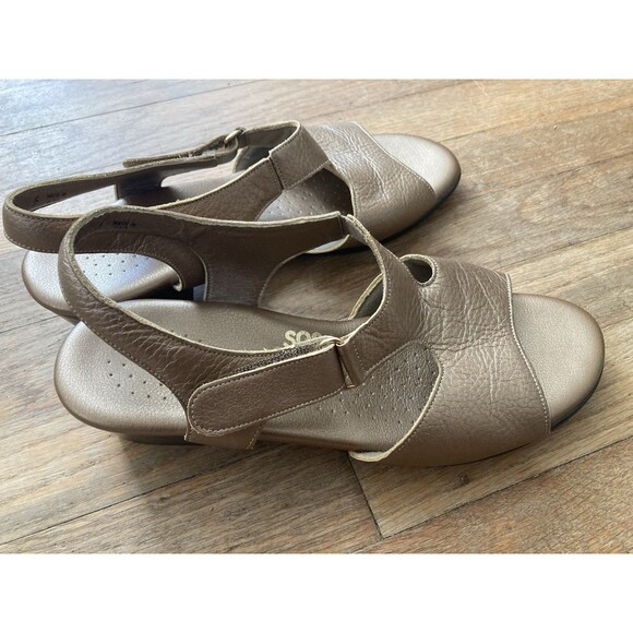SAS Suntimer Metallic Sandal 10 WIDE Women’s Copper Comfort Casual Made in USA - Picture 13 of 14
